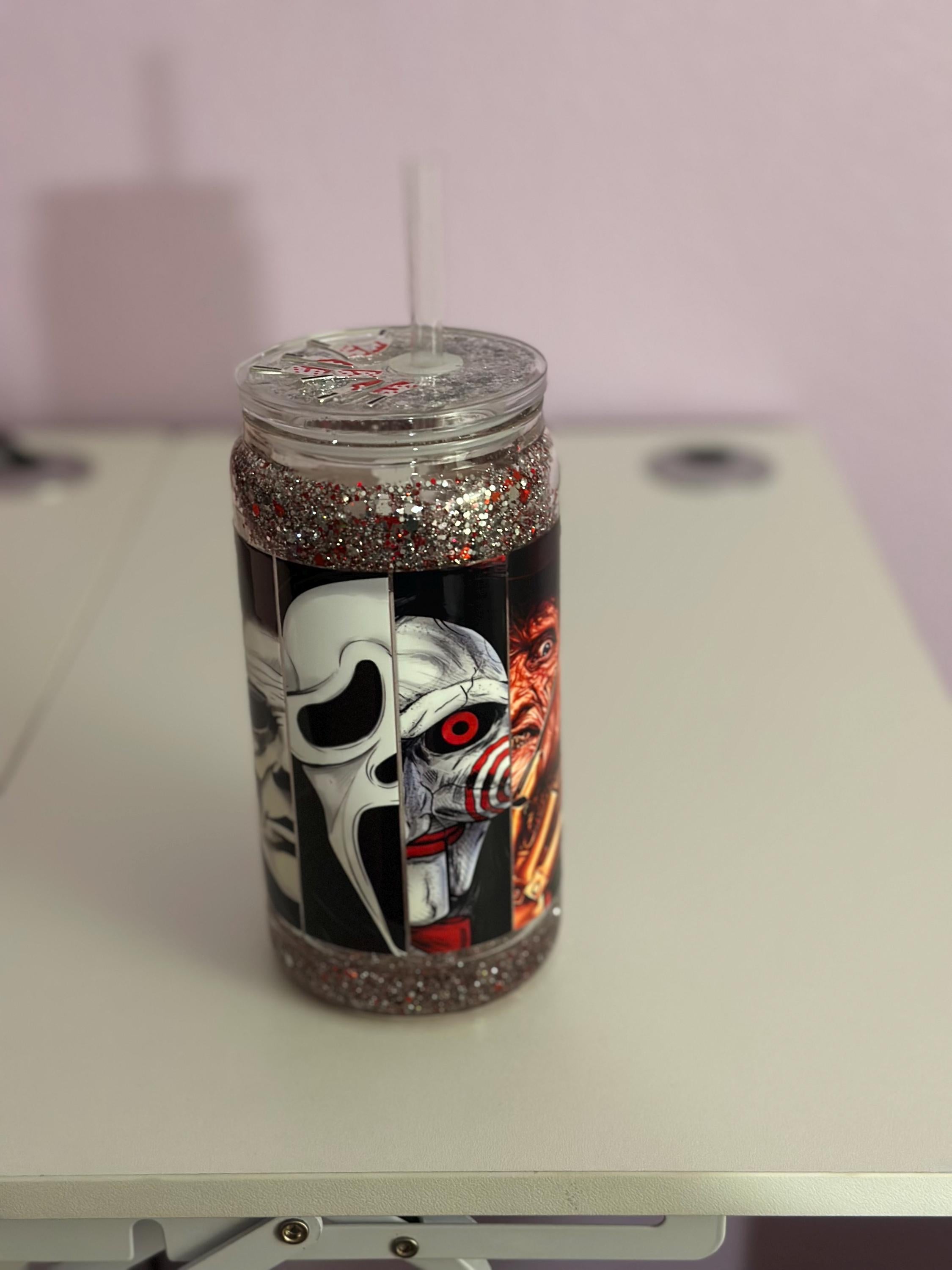 Snow globe 16 oz Halloween cup