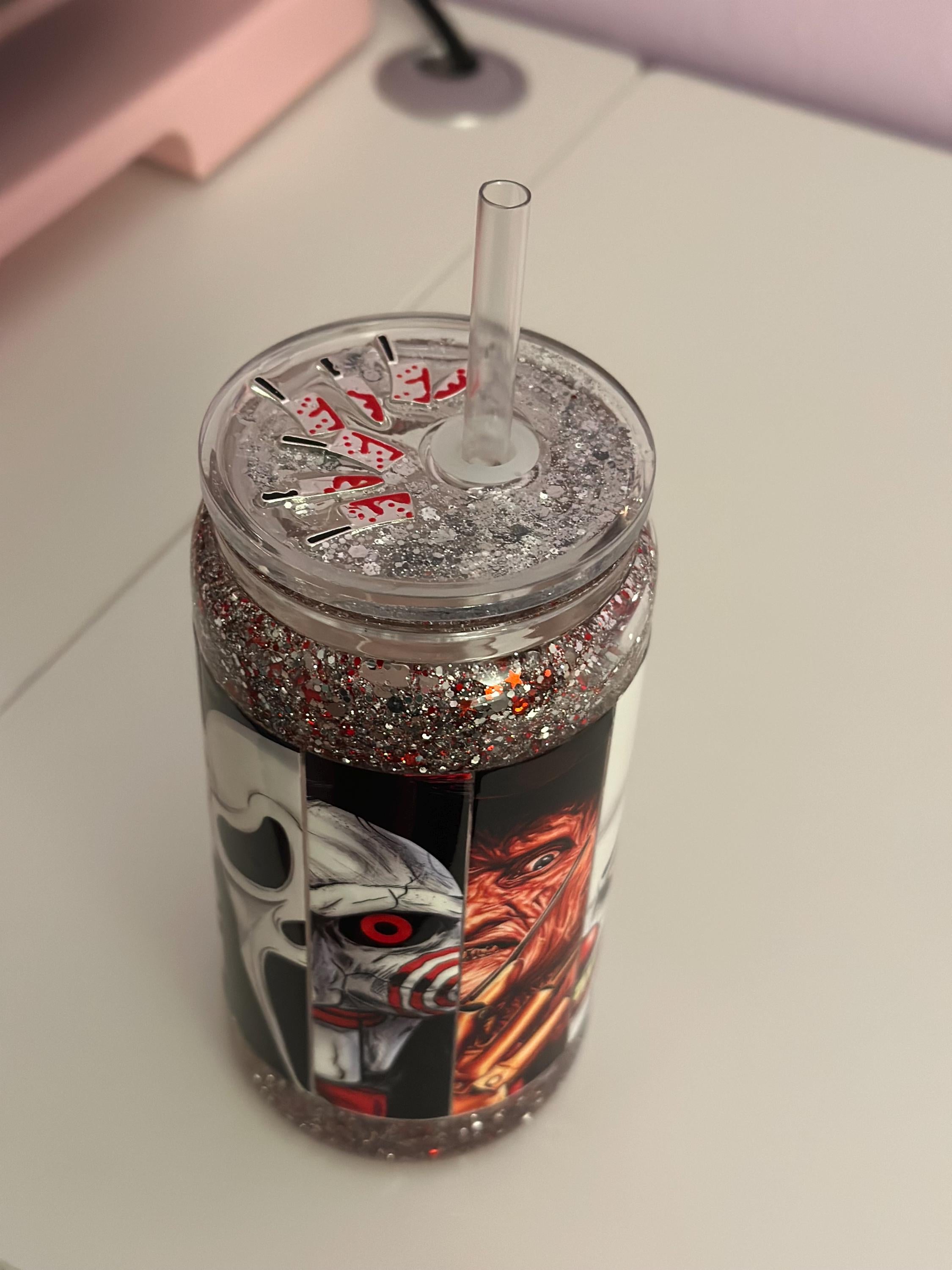 Snow globe 16 oz Halloween cup