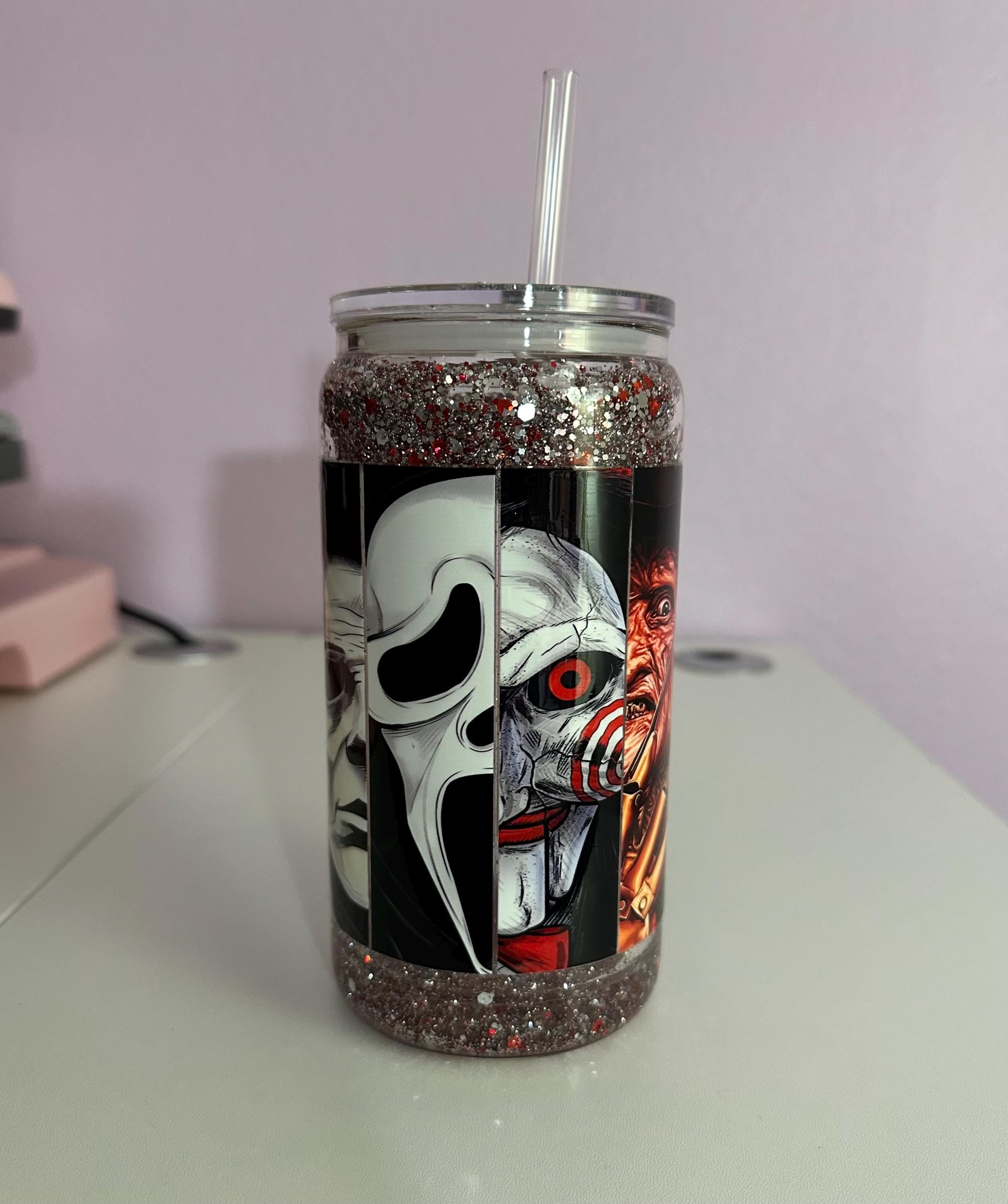 Snow globe 16 oz Halloween cup