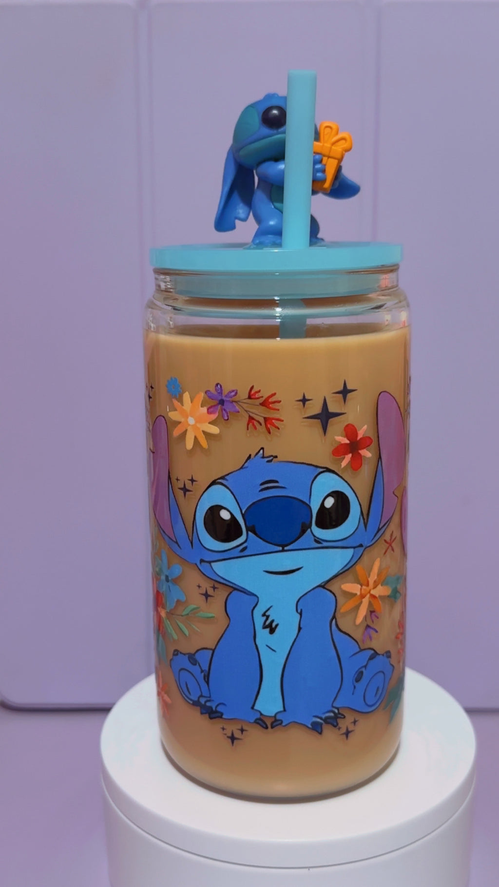 Stitch 16oz snow globe cup