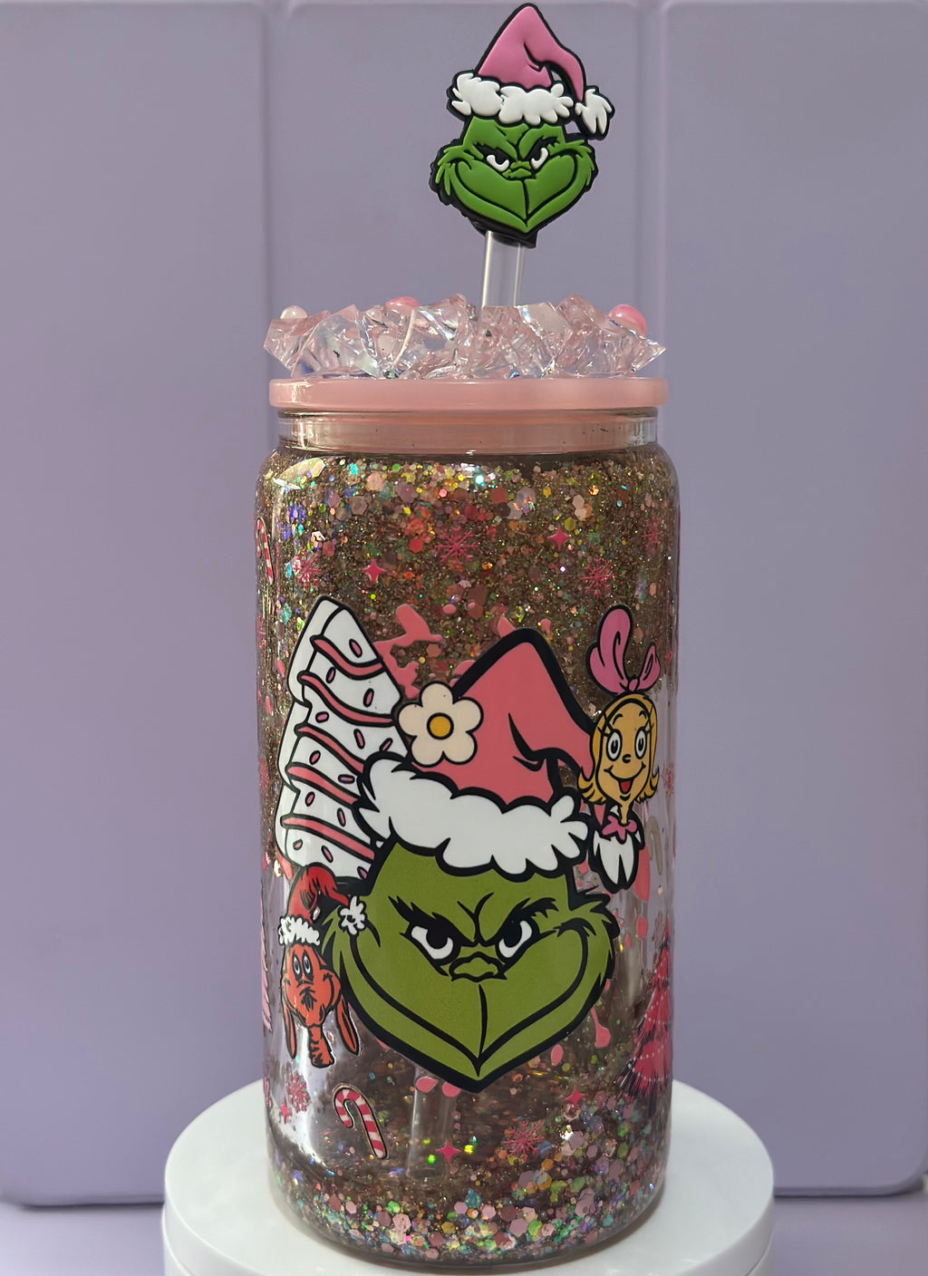Grinch Snowglobe 16oz cup