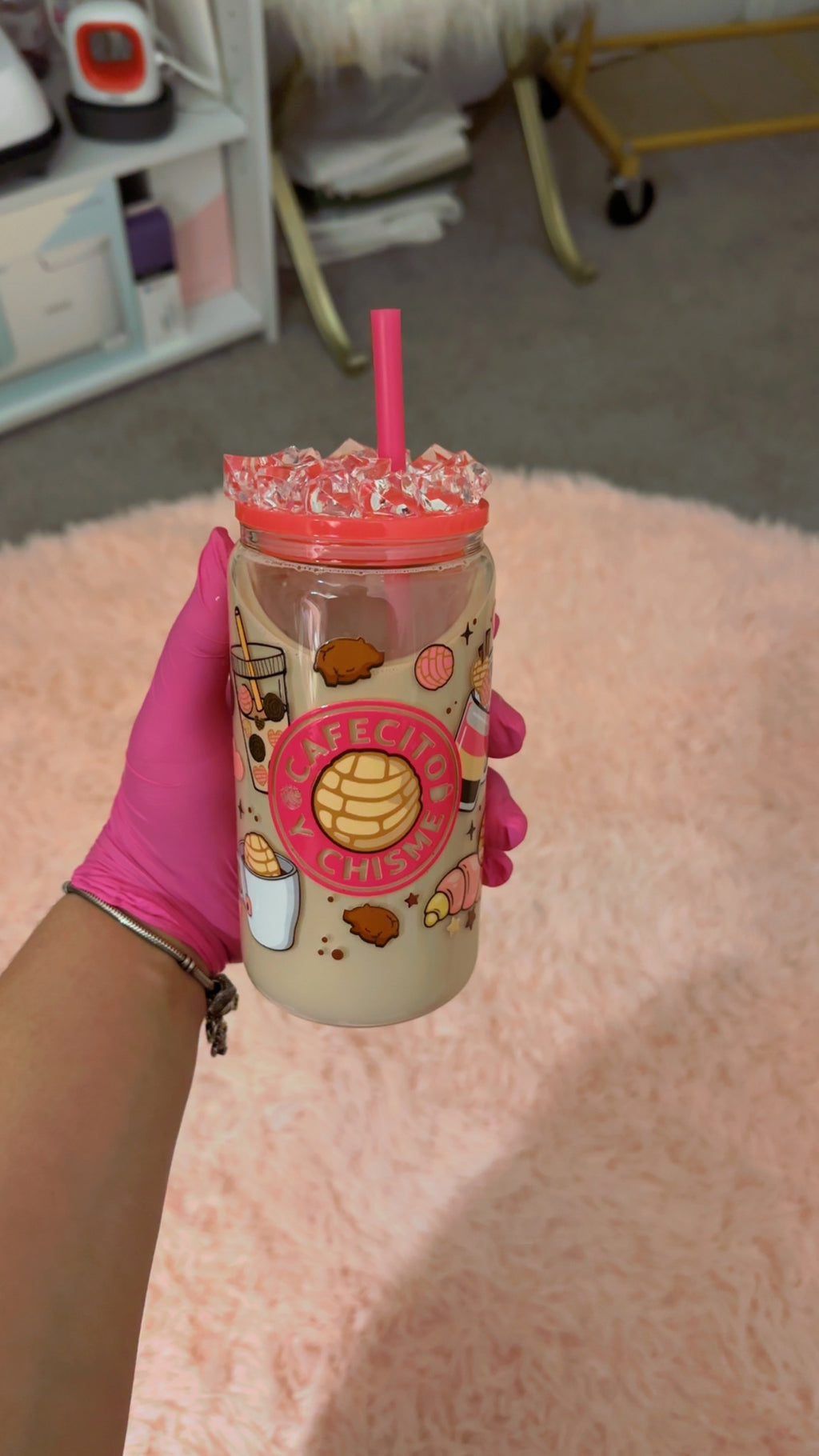 Snow globe 16 oz Coffee & Milk cup