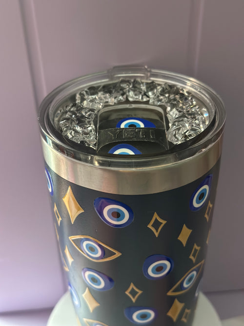 Evil eye tumbler