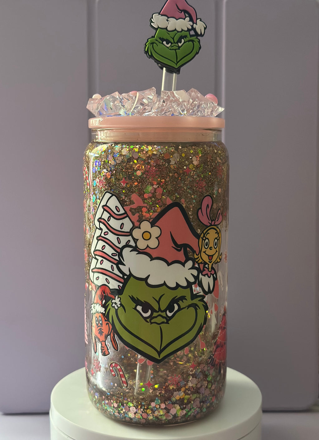 Grinch Snowglobe 16oz cup