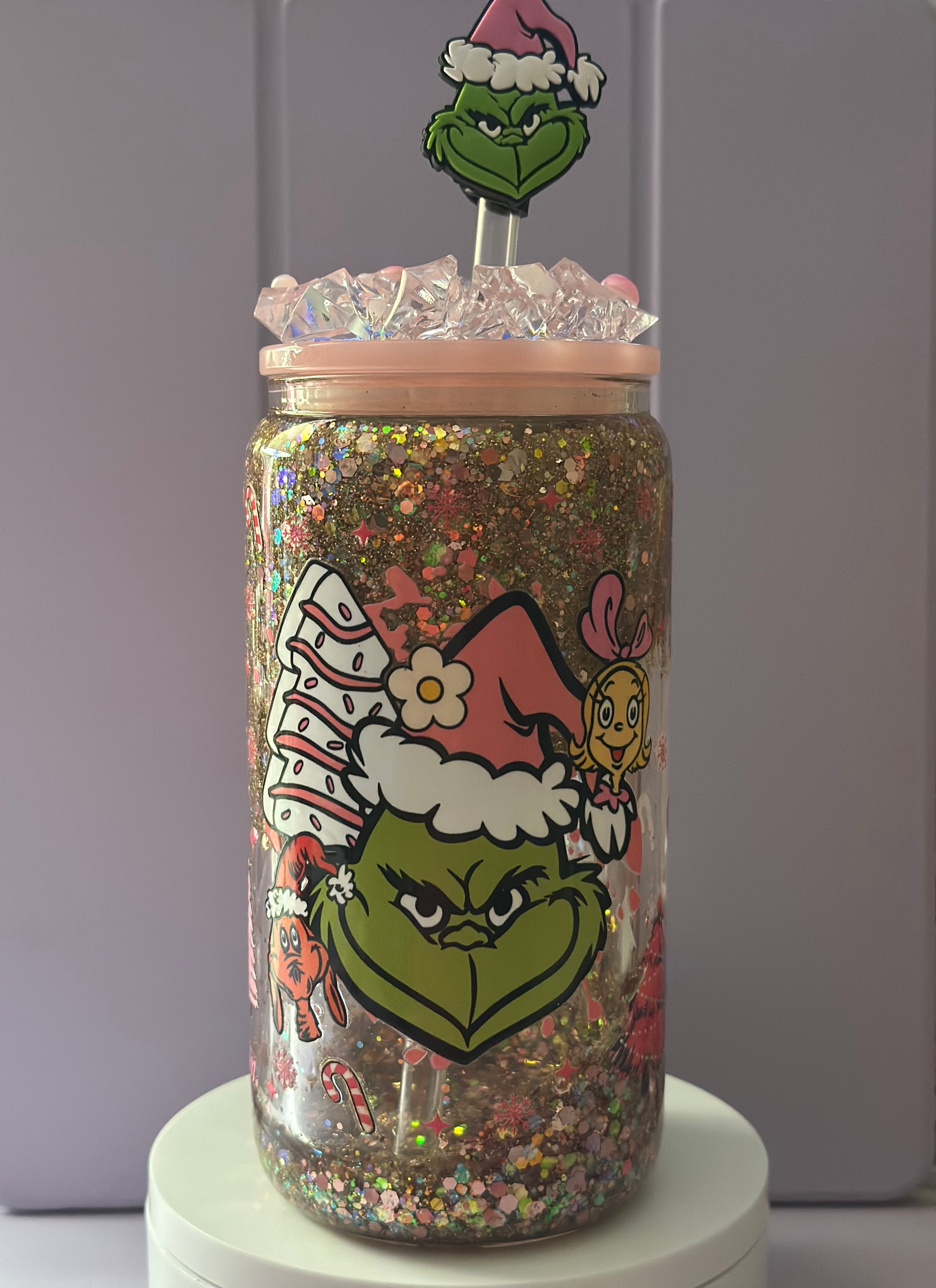 Grinch Snowglobe 16oz cup