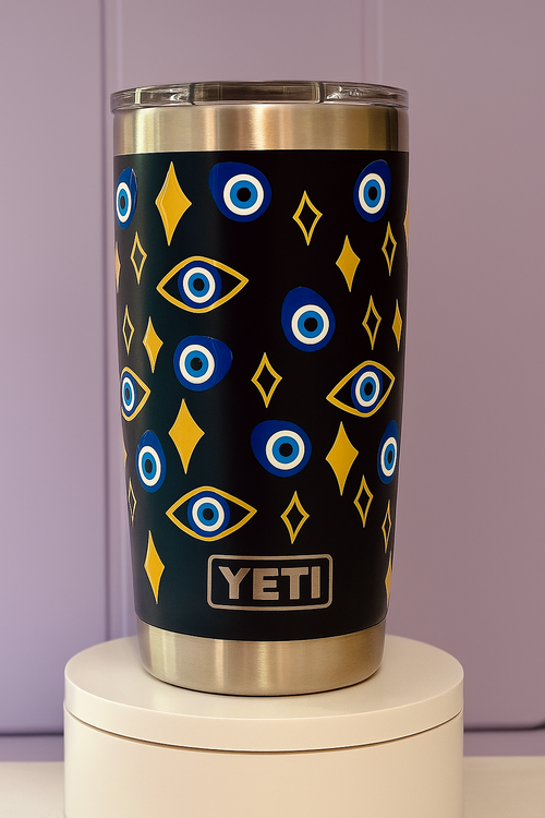 Evil eye tumbler