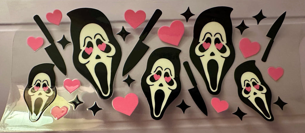 Ghost face uv dtf