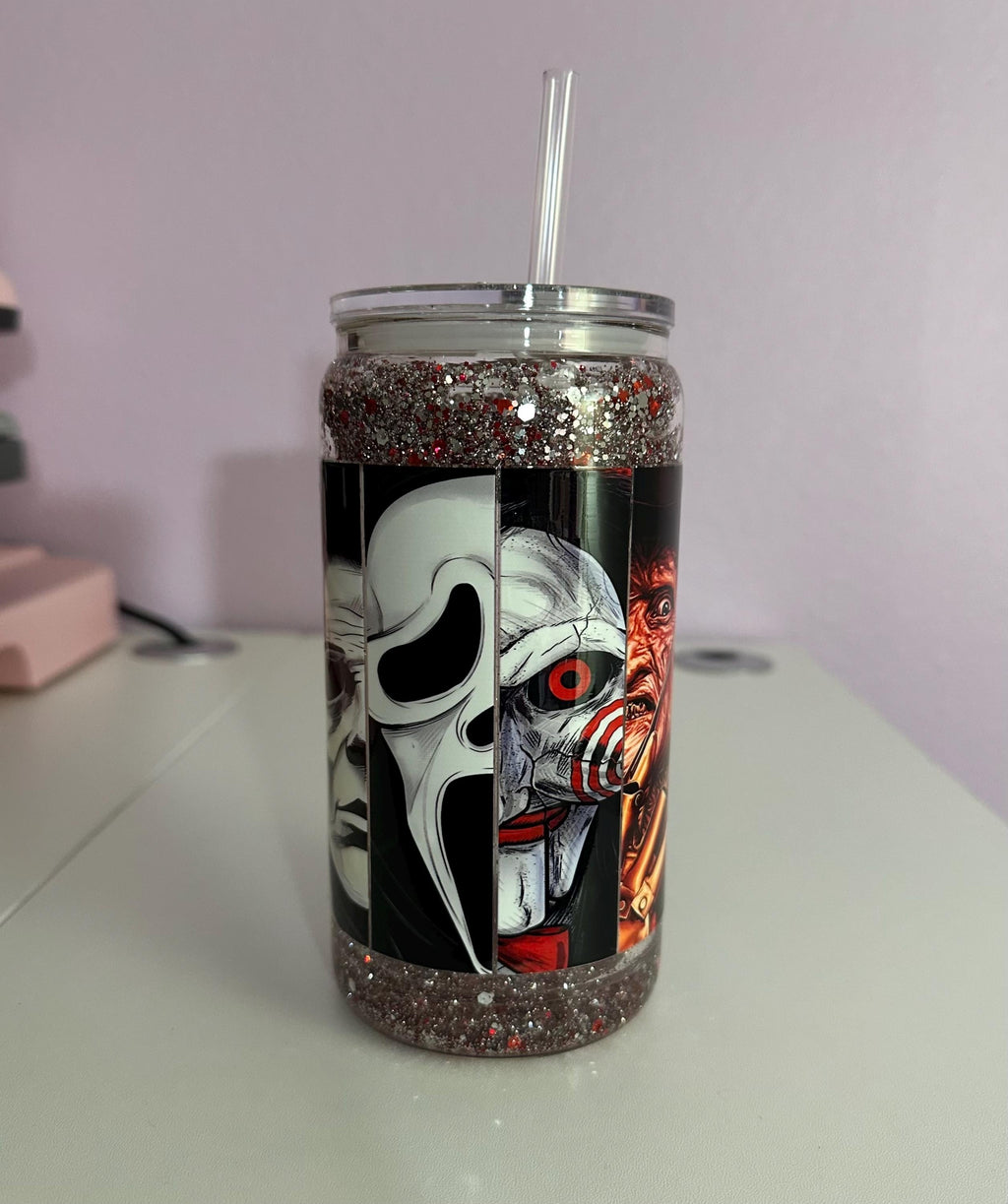 Snow globe 16 oz Halloween cup
