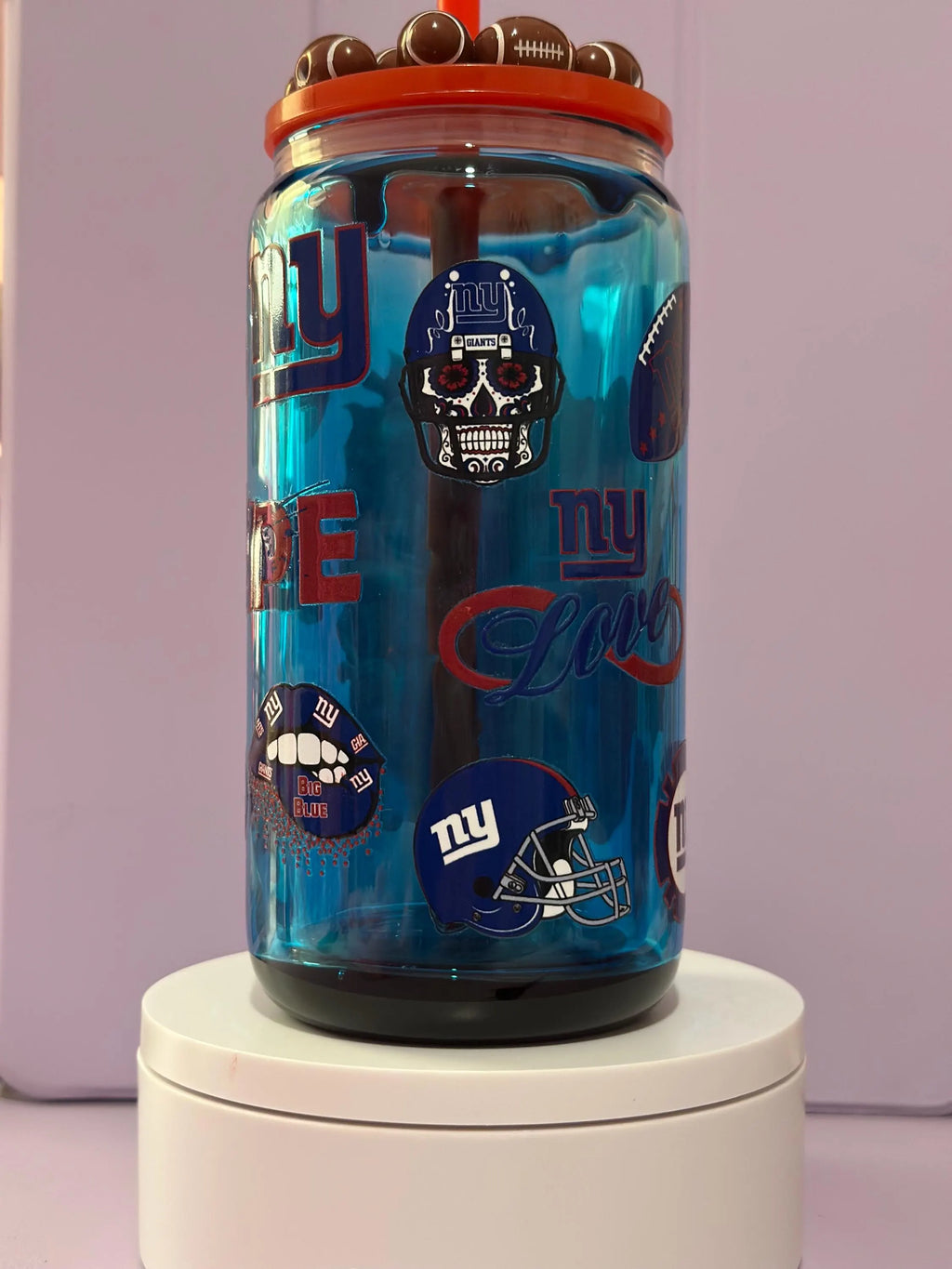 New York Giants Snow Globe Cup: 16oz Football Fan Gift