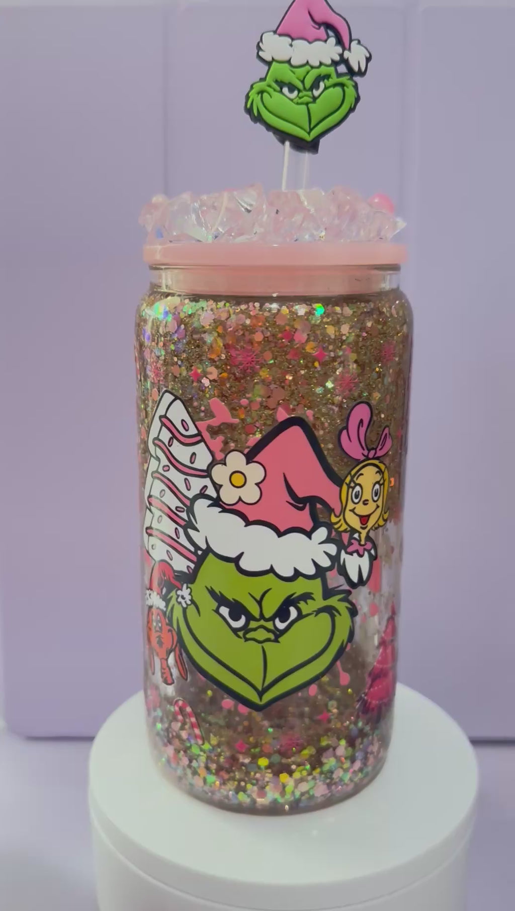 Grinch Snowglobe 16oz cup